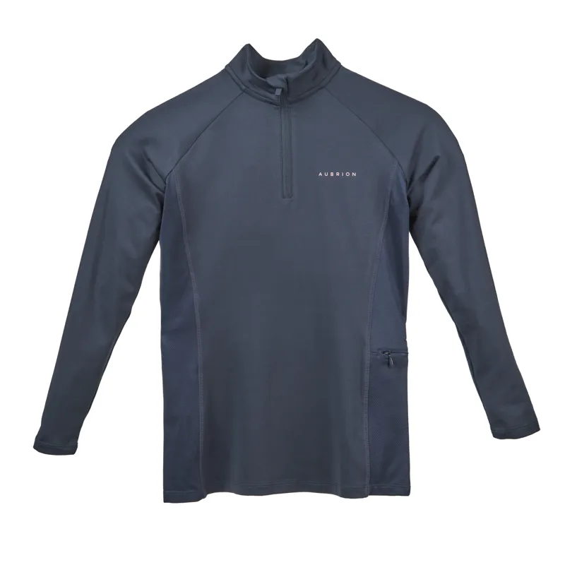 Aubrion Young Rider Revive Long Sleeve Base Layer - Navy